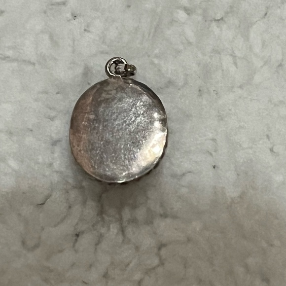 Pink Agate pendant. .25 set in sterling silver - Picture 6 of 6